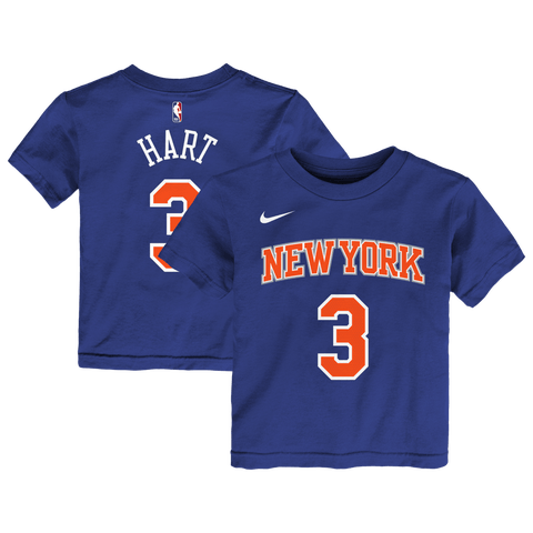 Toddler Nike Josh Hart Blue New York Knicks Icon Name & Number T-Shirt