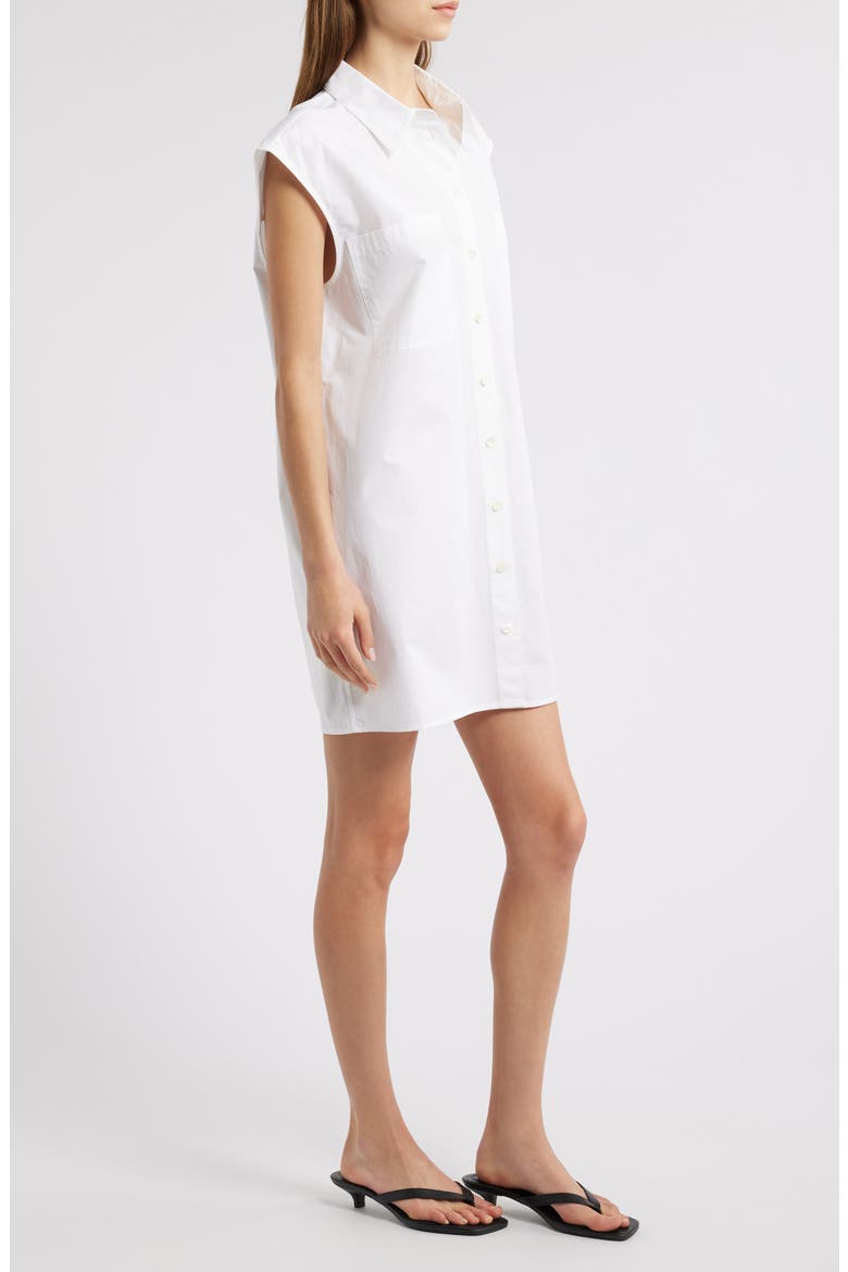 The Poplin Shirtdress, Alternate, color, WHITE