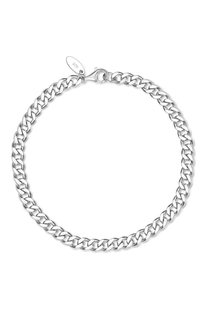 Large Cleo Cuban Bracelet, Main, color, SILVER