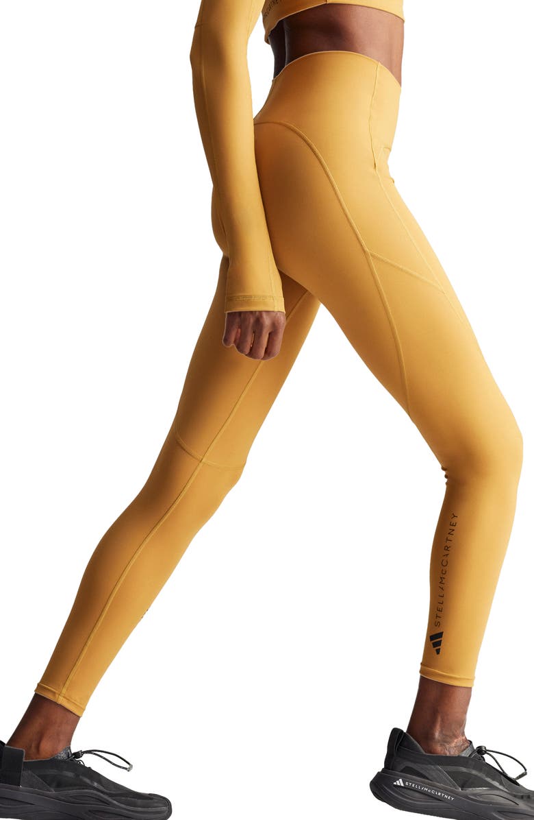 adidas by Stella McCartney Truestrength Yoga 7/8 Leggings, Alternate, color, Desert Dune