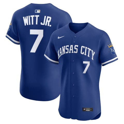 Men's Nike Bobby Witt Jr. Royal Kansas City Royals Alternate 2 Elite Player Jersey