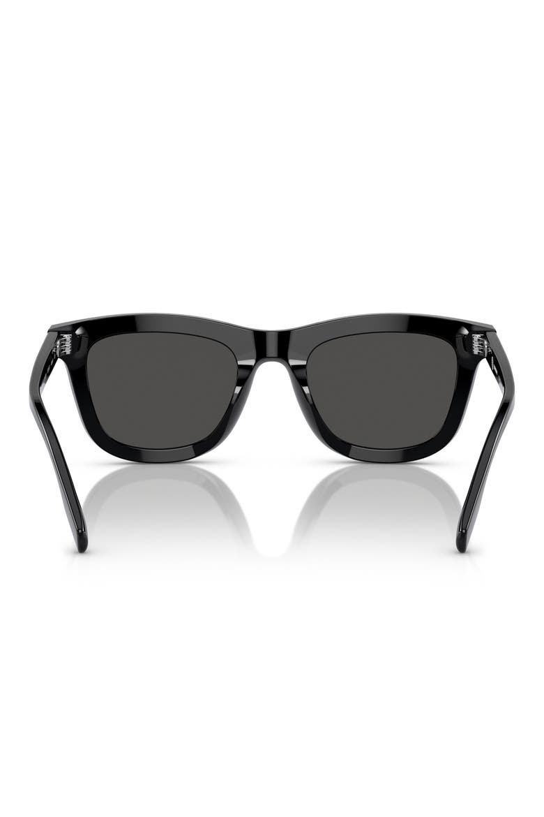 Kids' 46mm Square Sunglasses, Alternate, color, BLACK / DARK GREY