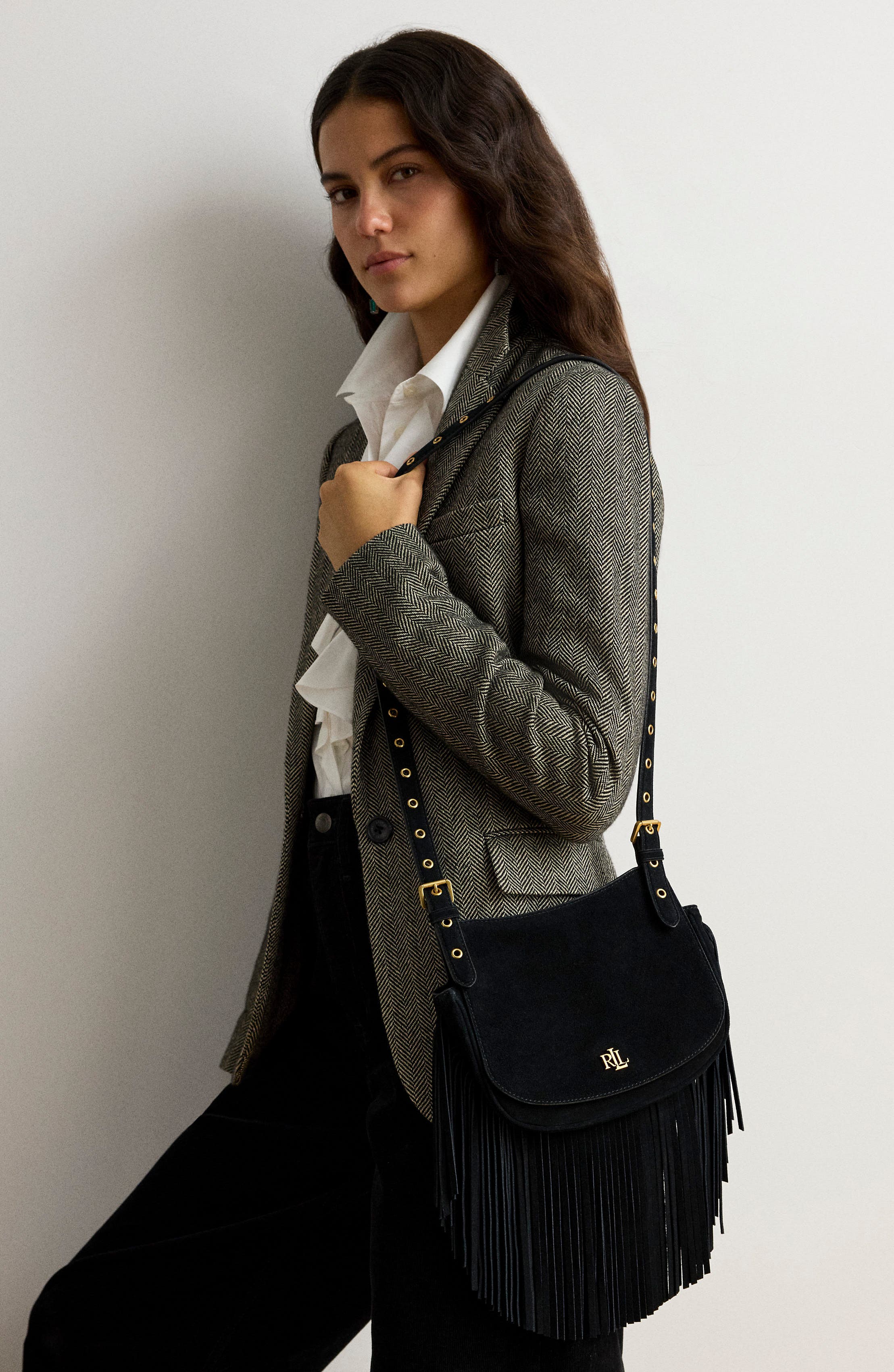 Lauren Ralph Lauren Fringe Marcy Crossbody Bag (Women) | Nordstrom