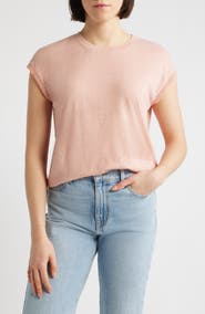 Wit & Wisdom Crochet Cap Sleeve Tee