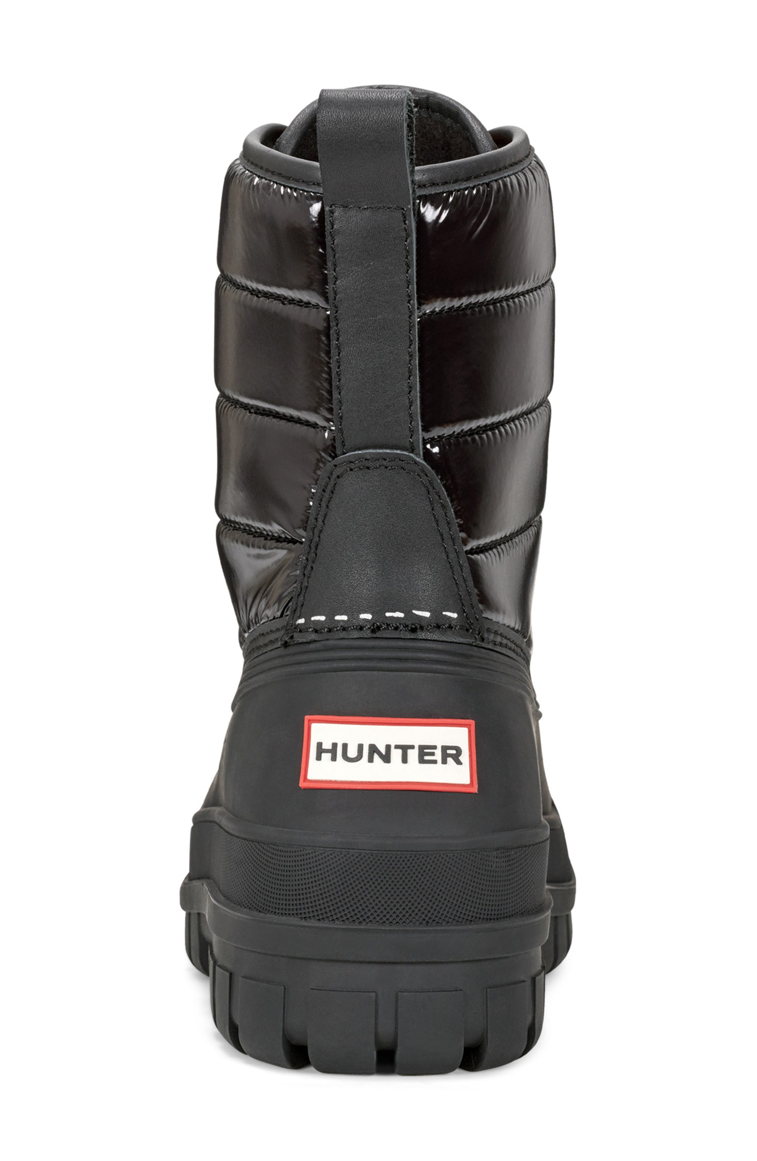 Hunter Stanly Insulated Waterproof Duck Boot, Alternate, color, Black