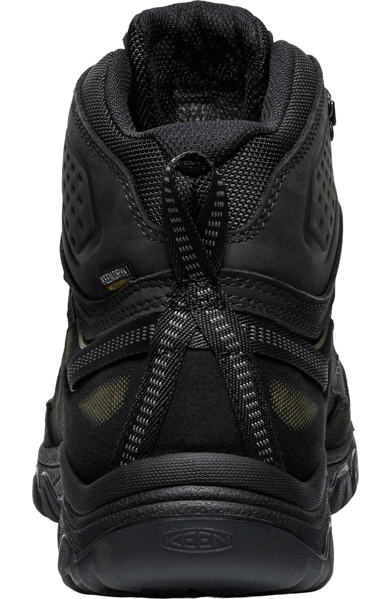 KEEN Targhee IV Waterproof Mid Hiking Shoe, Alternate, color, Triple Black
