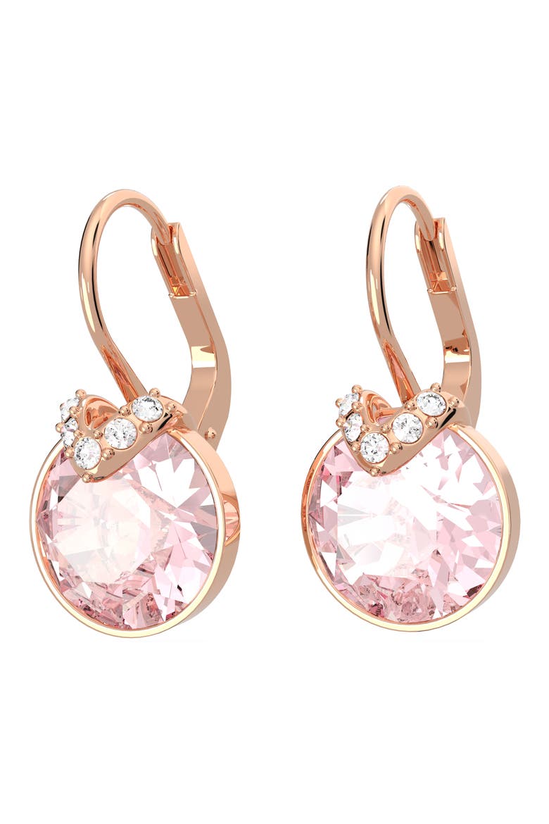 Bella Crystal Drop Earrings, Alternate, color, PINK