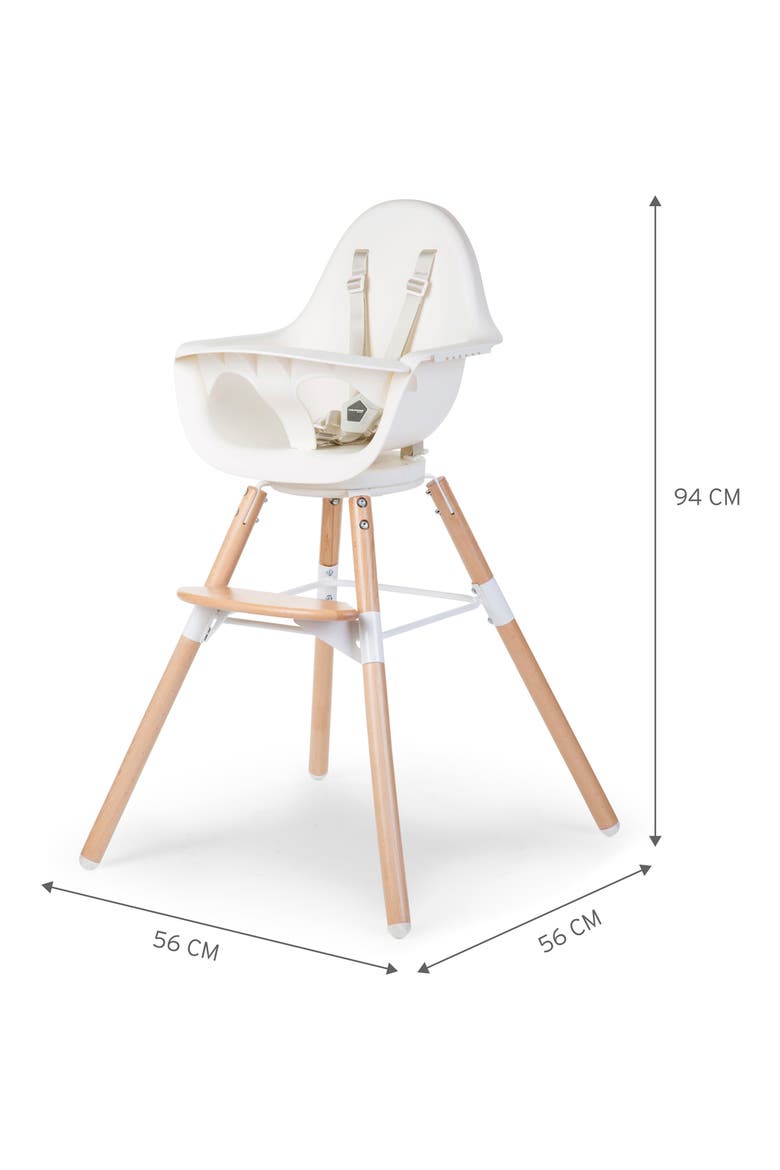 Evolu One.80° High Chair, Alternate, color, WHITE