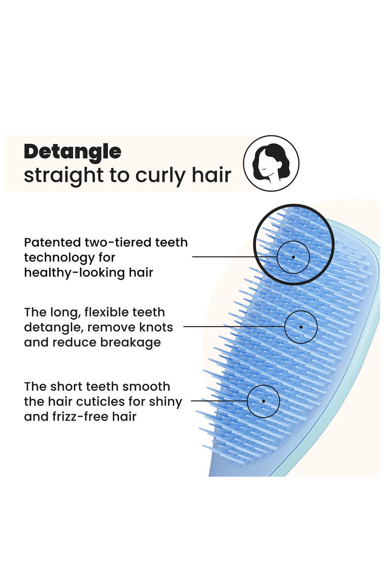 Ultimate Detangler Hairbrush - Straight to Wavy, Alternate, color, BLUE/TURQUOISE