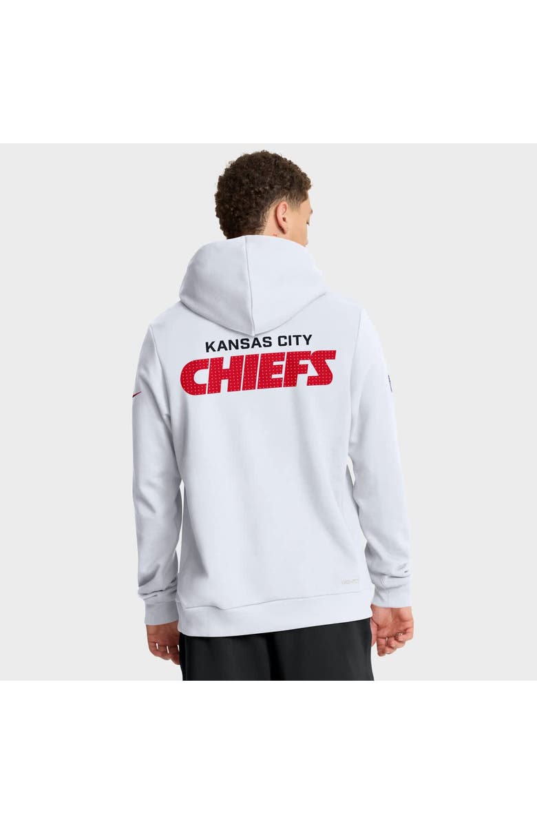 Nike Men's Nike White Kansas City Chiefs Sideline Initial Home Performance Pullover Hoodie, Alternate, color, White