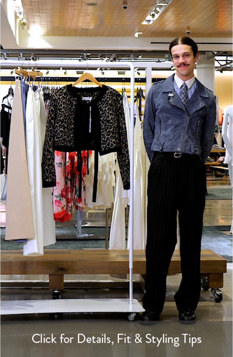 Vanna Leopard Tie-Front Jacket, sales video thumbnail