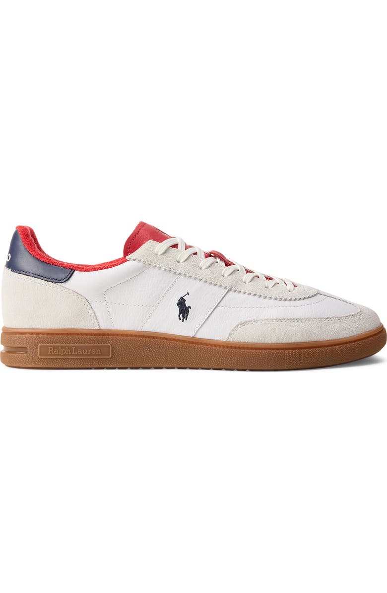 Ralph Lauren Bedford Sneaker, Alternate, color, White/ Spring Navy/ Bistro Red