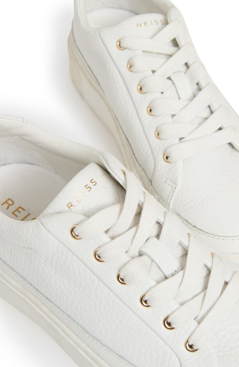 Reiss Leanne Platform Sneaker, Alternate, color, White