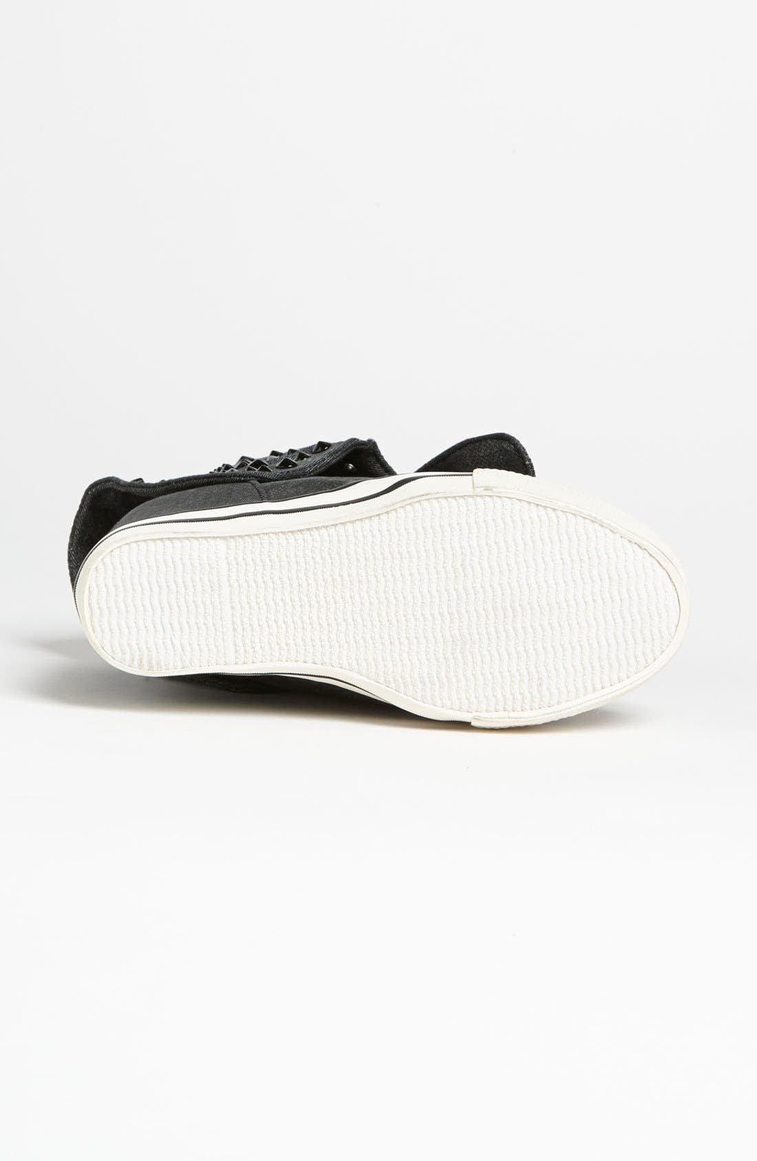 by Zigi 'Cavity' Wedge Sneaker, Alternate, color, BLACK
