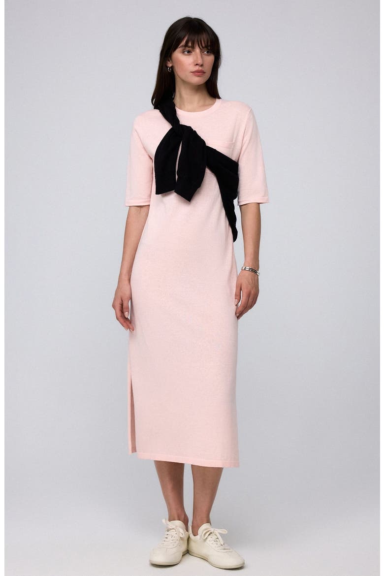 Elara Short Sleeve Maxi Dress, Alternate, color, Blush