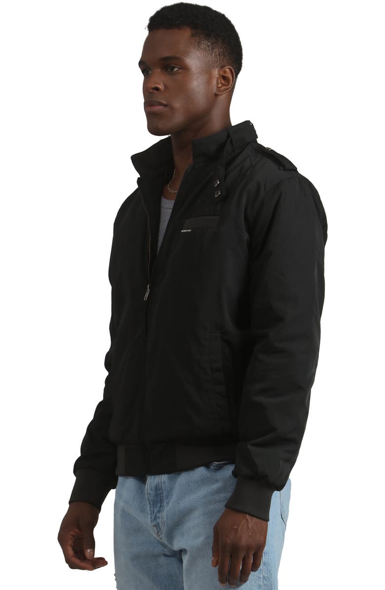Members Only Men's Heavy Iconic Racer Quilted Lining Jacket, Alternate, color, Black