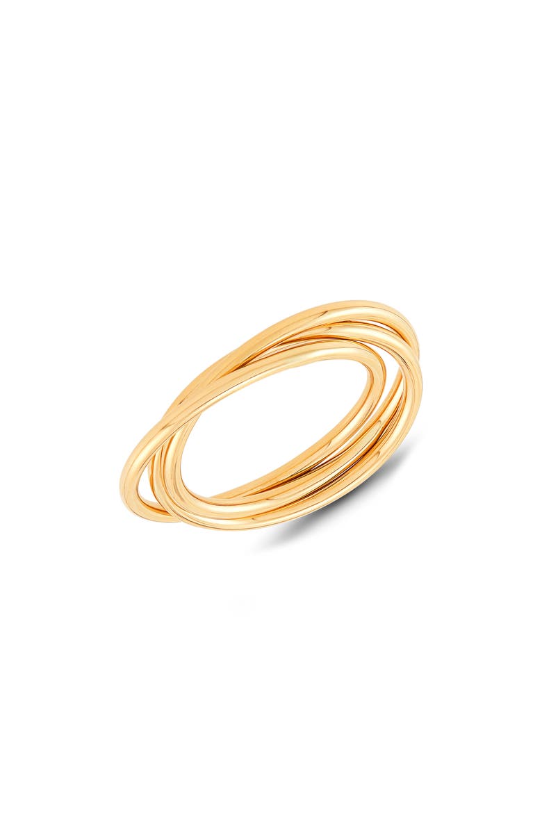 Frankie & Zoe 14K Gold Rolling Band Ring, Main, color, Yellow Gold