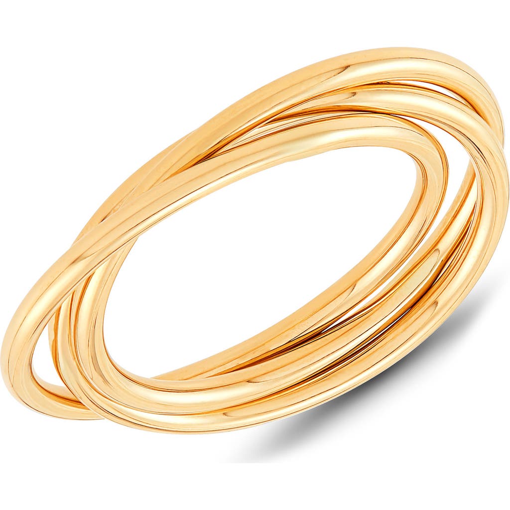 Frankie & Zoe 14k Gold Rolling Band Ring