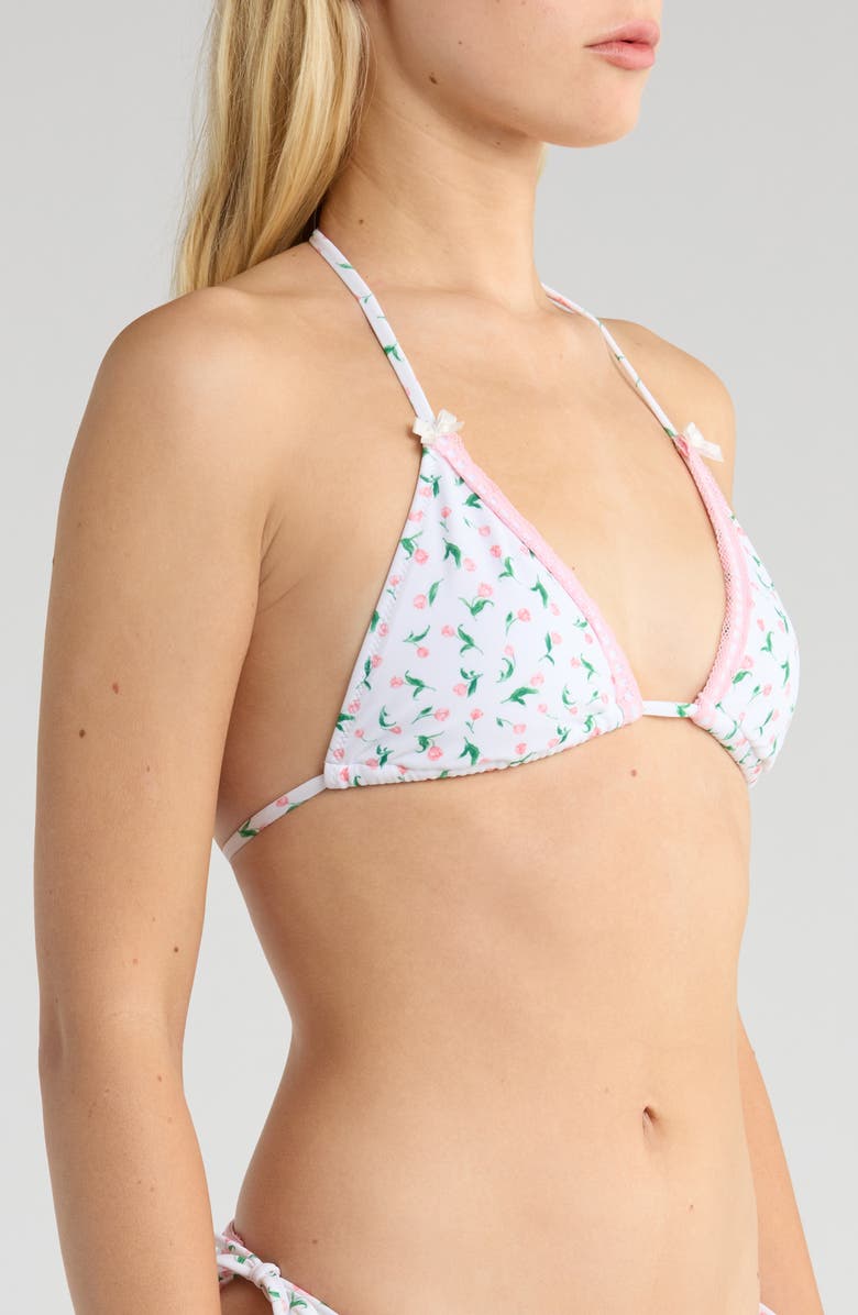 PacSun Lacey Day Triangle Swim Top, Alternate, color, Tulip Ditsy