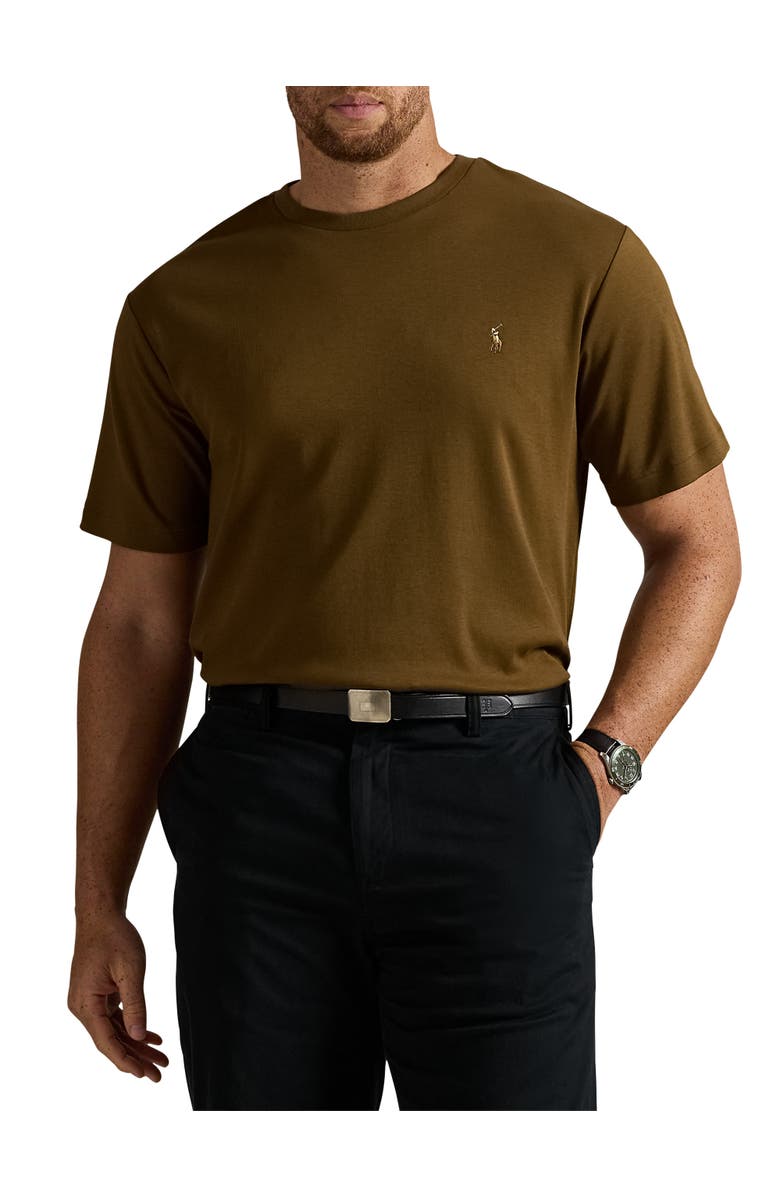 Polo Ralph Lauren Big & Tall Soft Touch T-Shirt, Main, color, Nature Brown