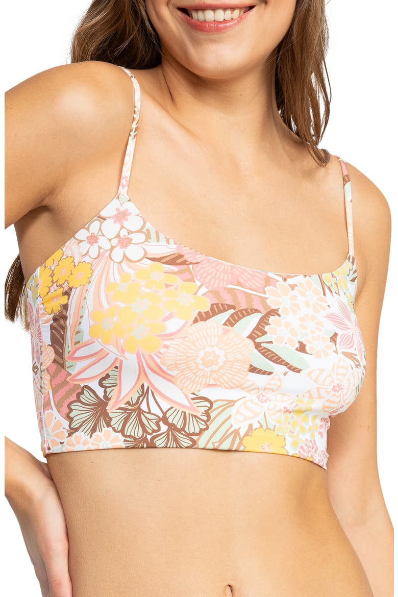 Playa Paradise Crop Bikini Top, Main, color, WHITE VIVA LA VIDA