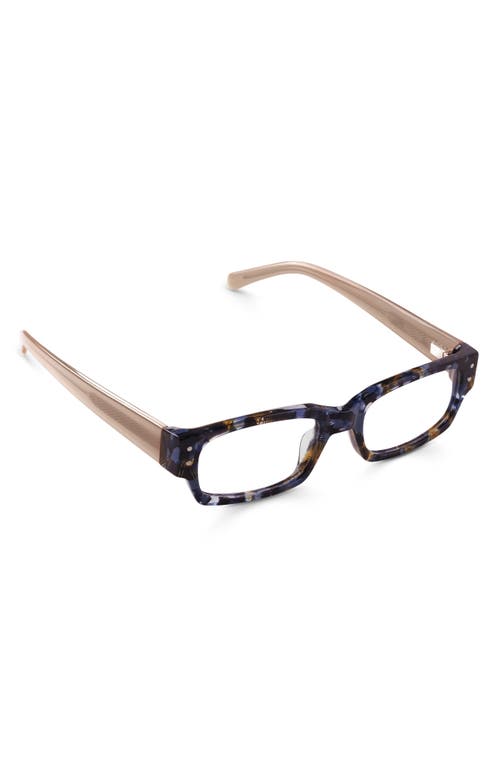 Eyebobs Head 49mm Rectangular Reading Glasses In Blue And Amber
