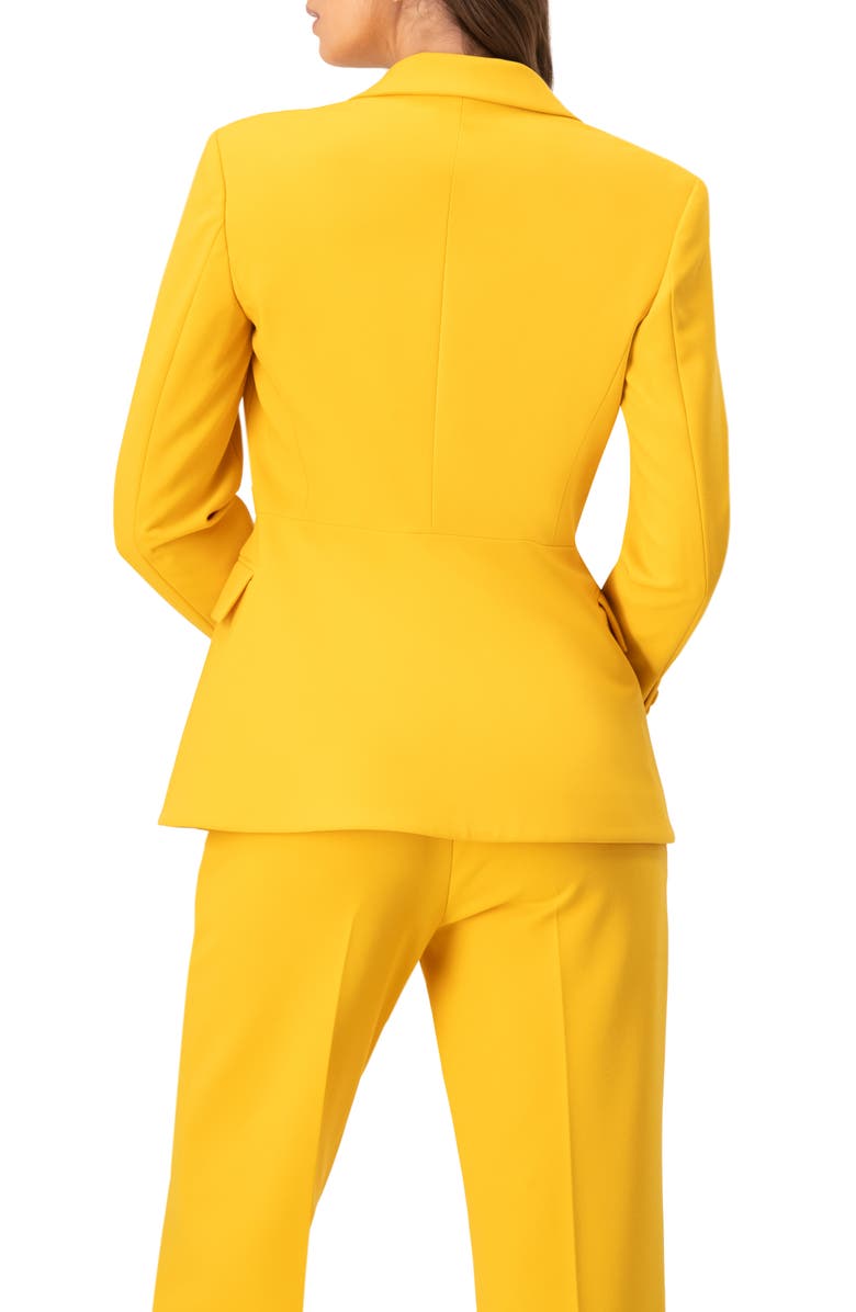 IVONNE Tailored Blazer with Flap Pockets, Alternate, color, Yellow