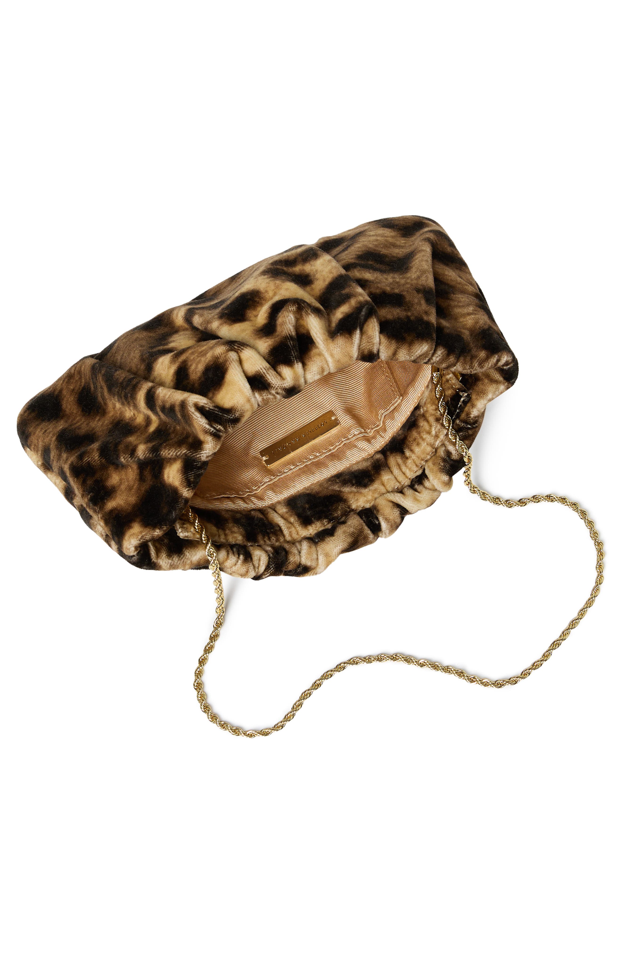 Loeffler Randall Serena Leopard Print Clutch, Alternate, color, Leopard