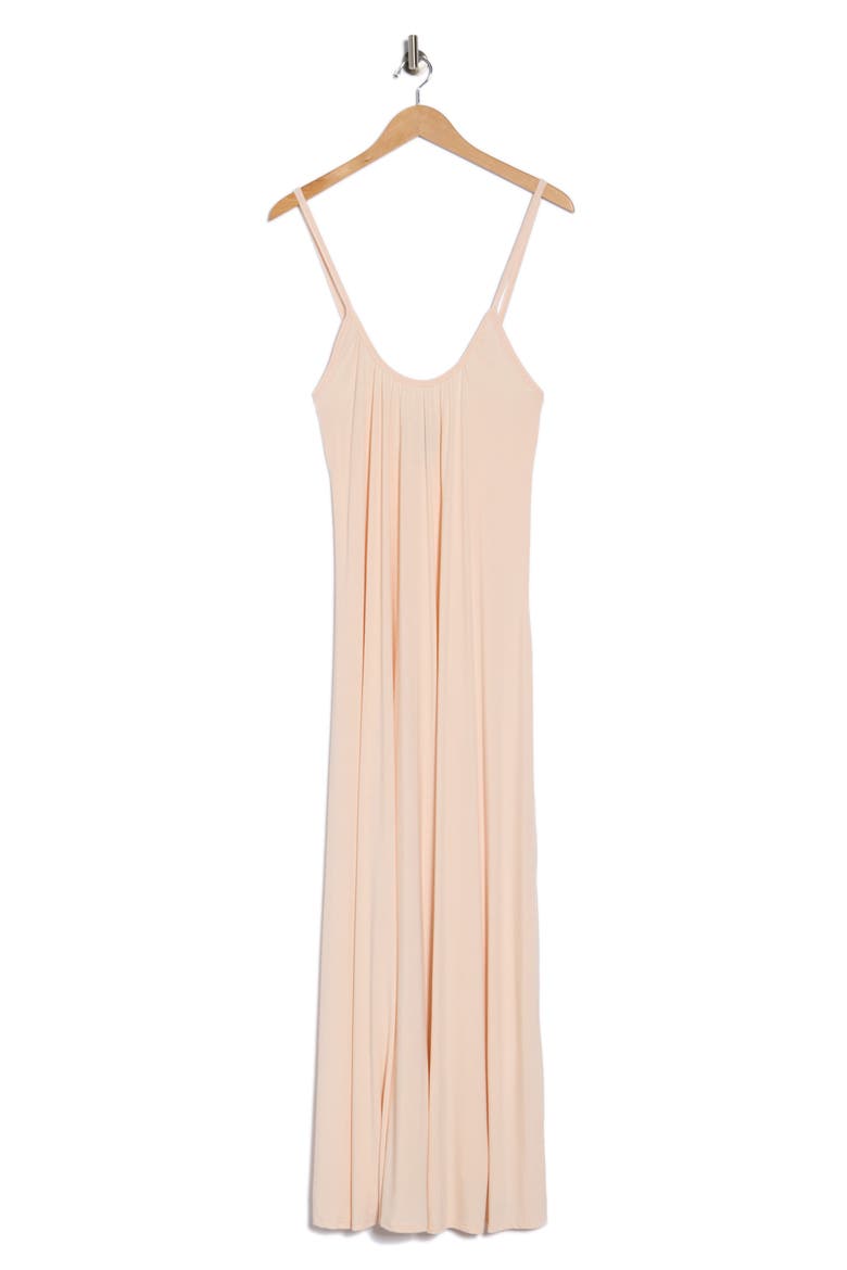 Scoop Neck Maxi Dress, Alternate, color, LINEN