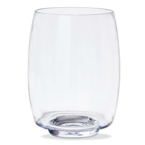 Lagos Hurricane Candle Holders Clear Glass Pillar Set