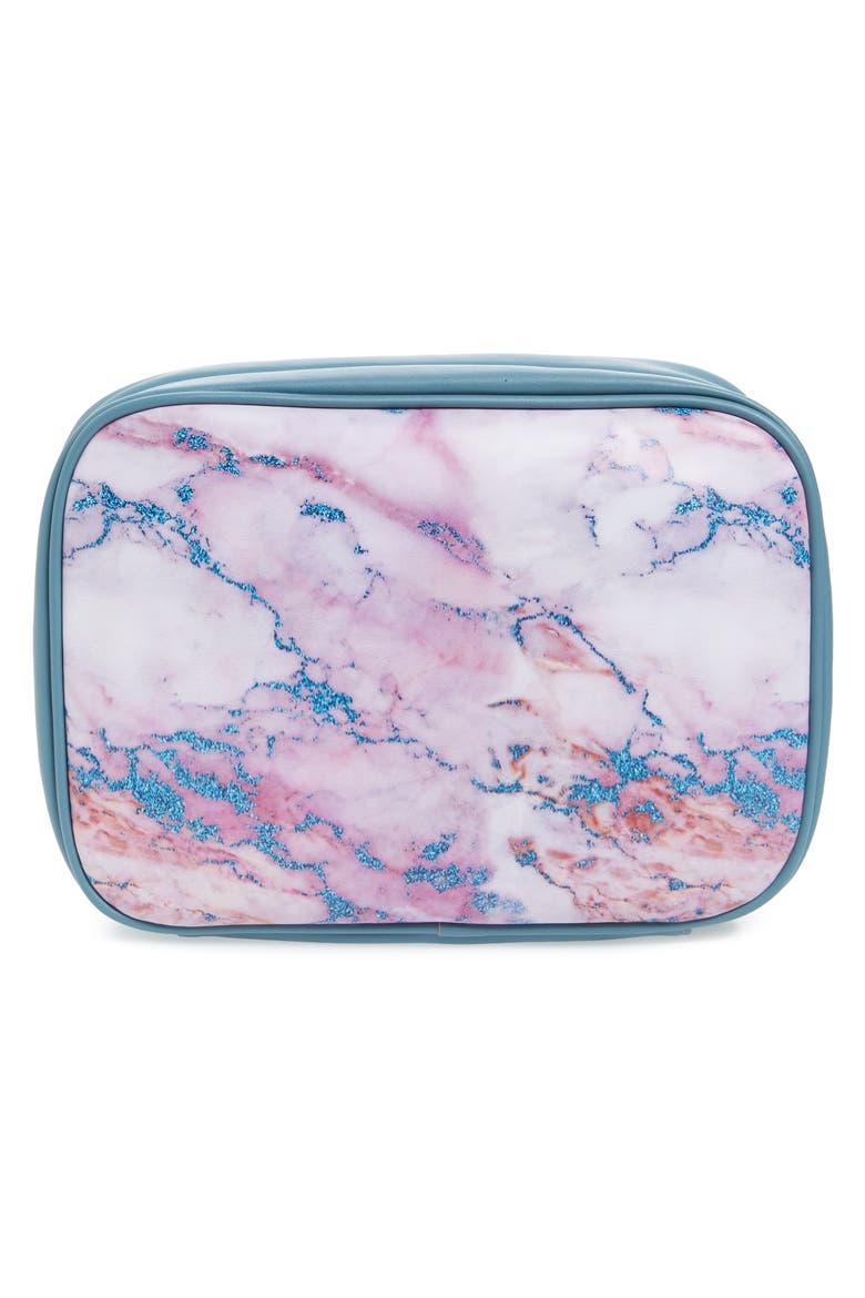 Large Hanging Makeup Bag, Alternate, color, MARBLE