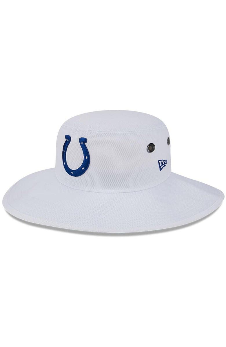 New Era Men's New Era White Indianapolis Colts 2023 NFL Training Camp Panama Bucket Hat, Main, color,