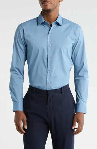 DKNY Steel Solid Stretch Dress Shirt