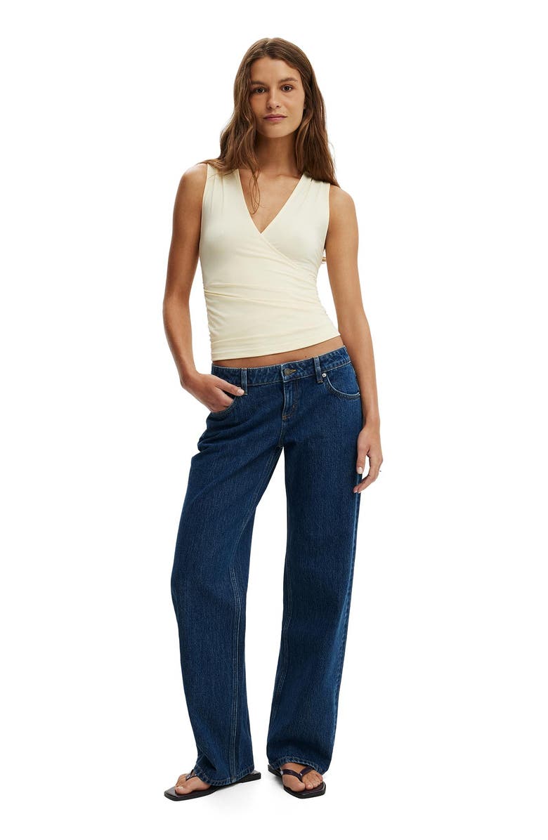 Cotton On Women's Marlo Wrap Tank, Alternate, color, Vanilla Glow
