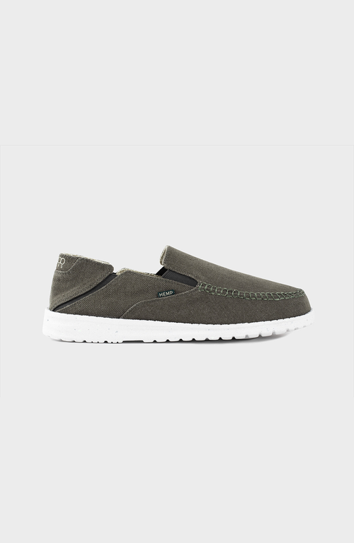 8000kicks Sunslide Hemp Slip-ons In Gray