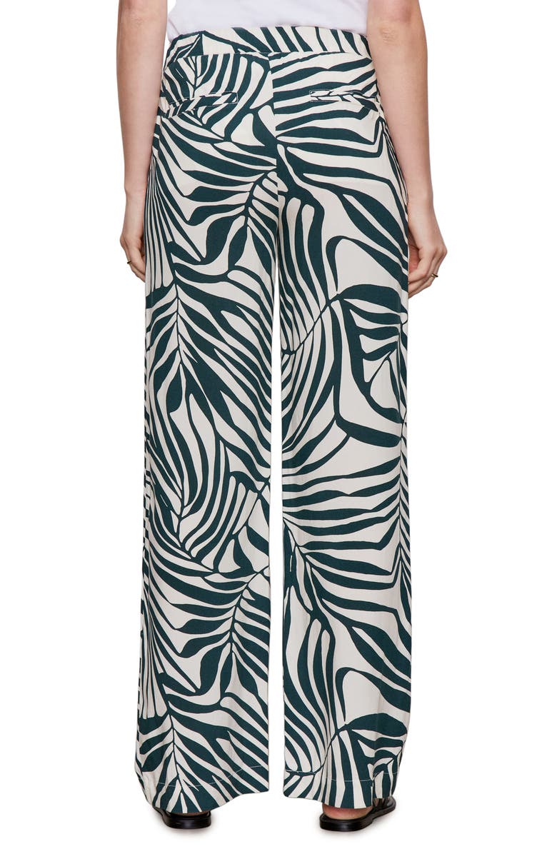 Sanctuary Print Wide Leg Pants, Alternate, color, Green