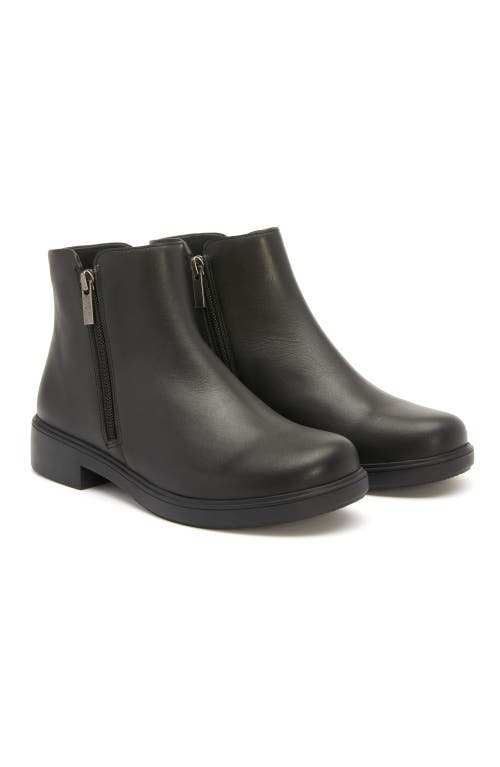 Abeo Compass Zip In Black Leather - Regular