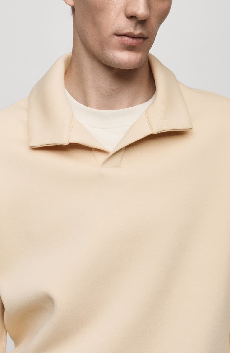 MANGO Relaxed Fit Polo Sweatshirt, Alternate, color, 