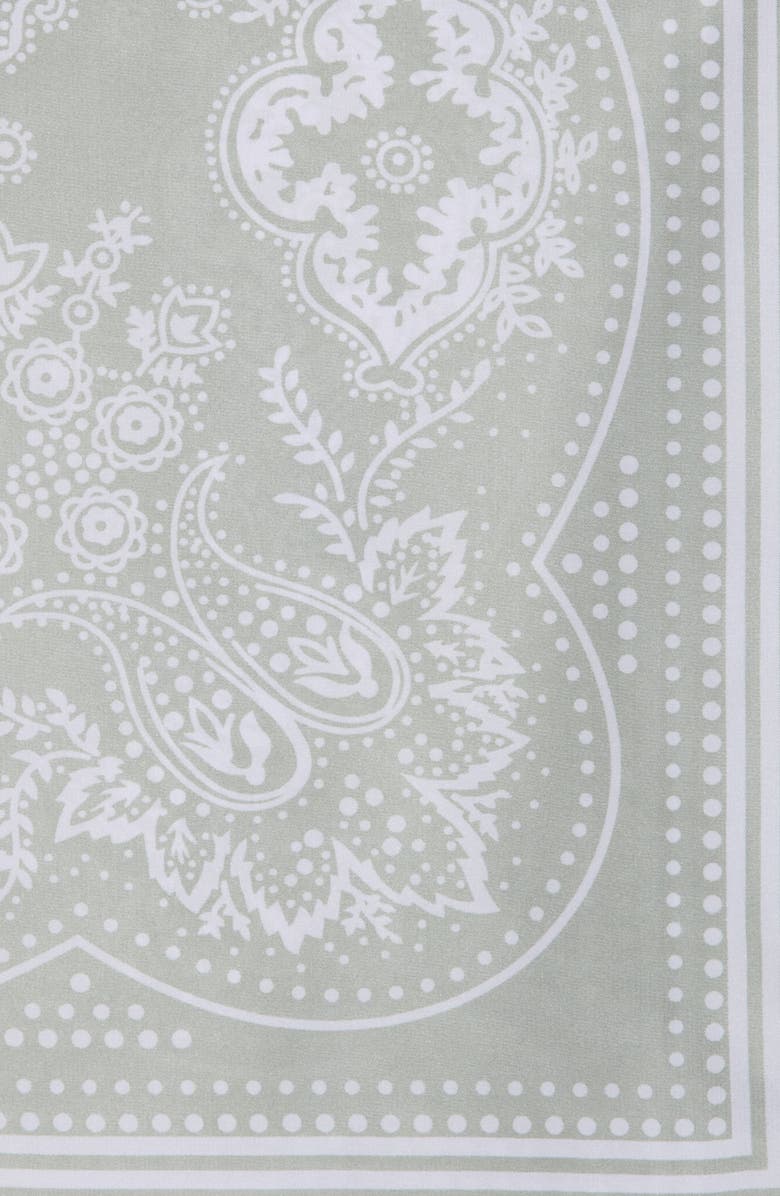 ELLIAN Bandana Print Square Scarf, Alternate, color, Light Gray