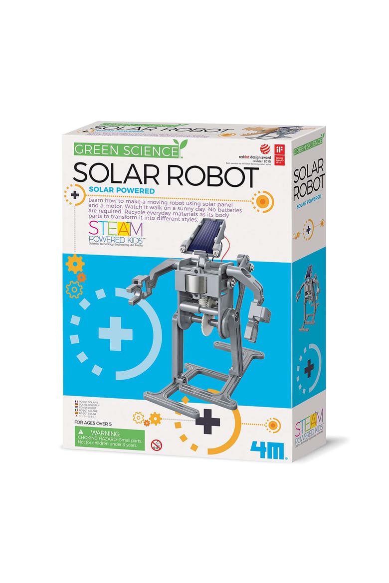 Green Science, Solar Robot DIY Walking Robot Building Kit, Kids 5+, Main, color, Multicolored