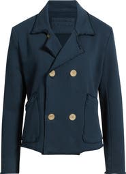 Frank & Eileen Mini Belfast Crop Knit Peacoat