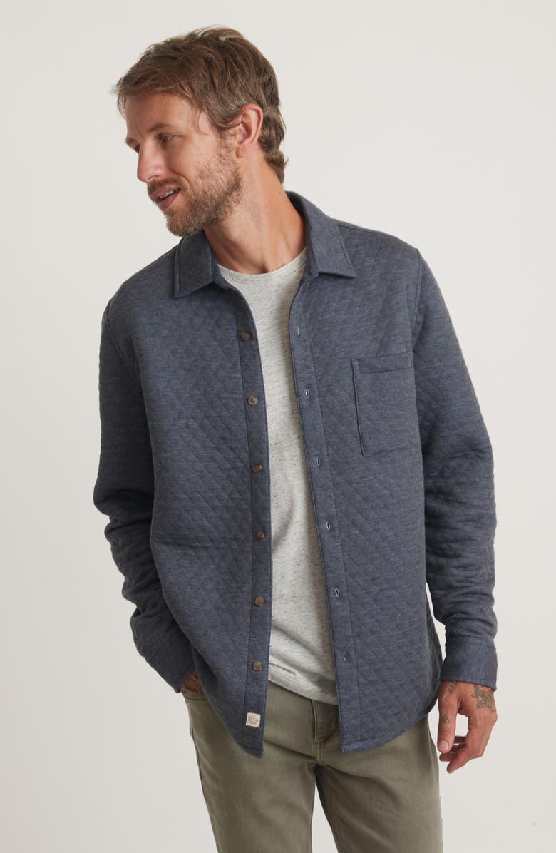 Marine Layer Corbet Quilted Overshirt, Alternate, color,