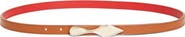 Christian Louboutin Bettina Reversible Leather Skinny Belt