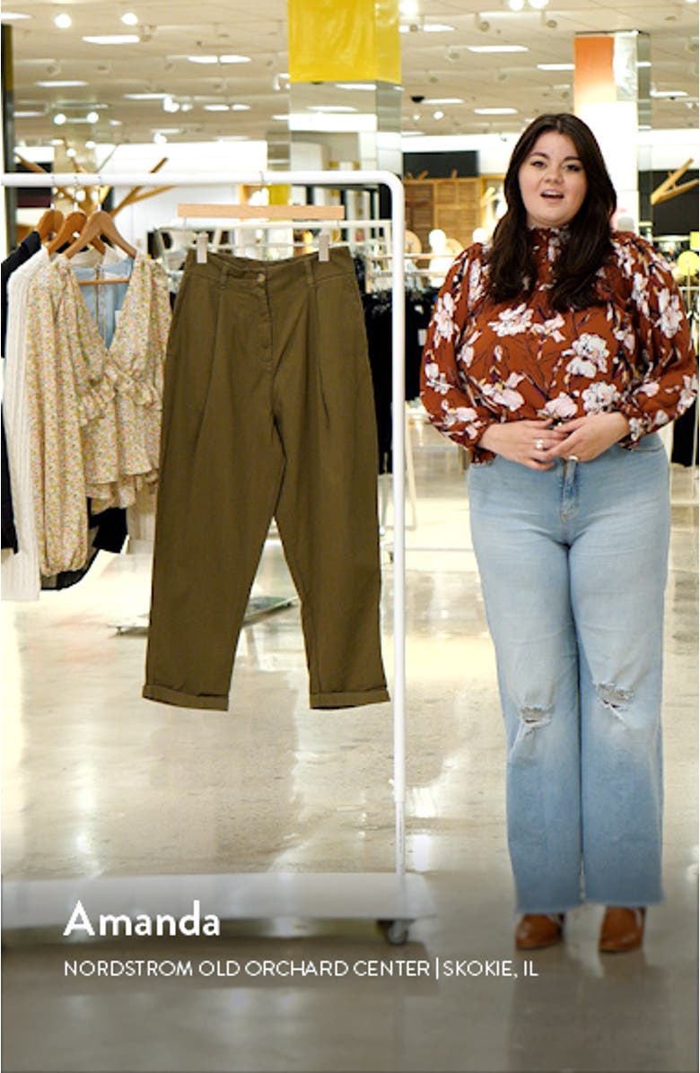 Pleated Peg Leg Trousers, sales video thumbnail