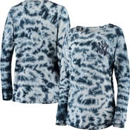 New Era Women's New Era Navy New York Yankees Tie-Dye Long Sleeve T-Shirt