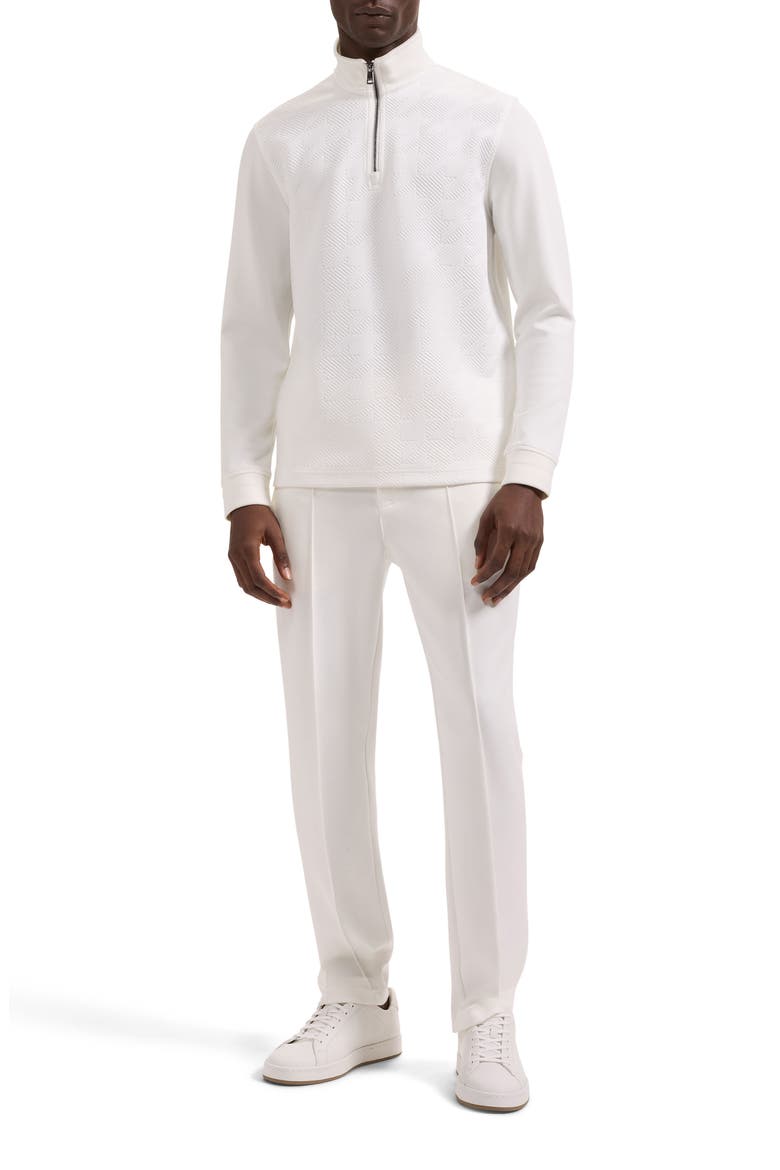 Soft Touch Quarter Zip Sweatshirt, Alternate, color, CHALK