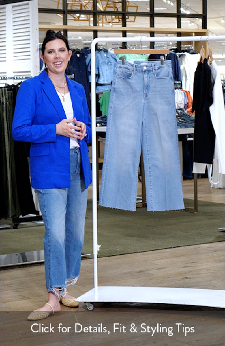 Good Waist Light Compression Crop Palazzo Jeans, sales video thumbnail