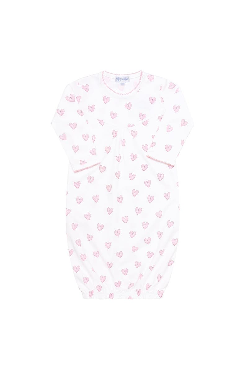 Nellapima Pink Heart Print Gown  - Baby, Alternate, color, Pink