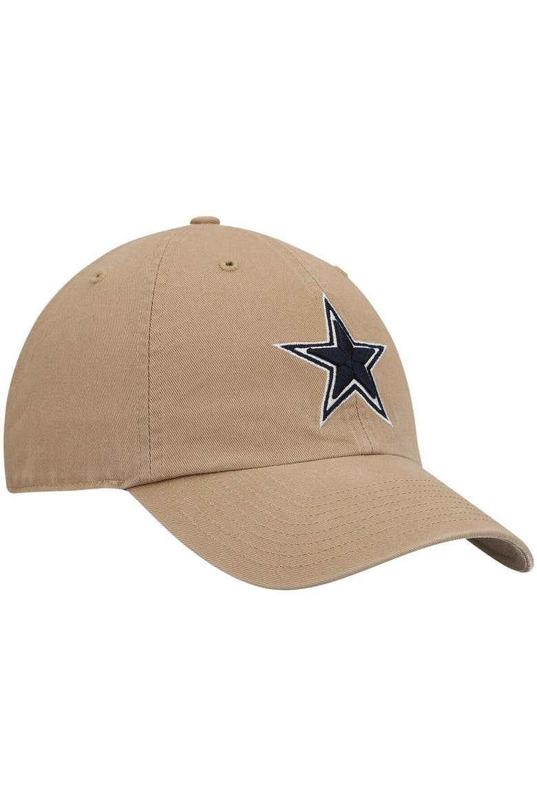 Men's '47 Khaki Dallas Cowboys Primary Clean Up Adjustable Hat, Alternate, color, Khaki