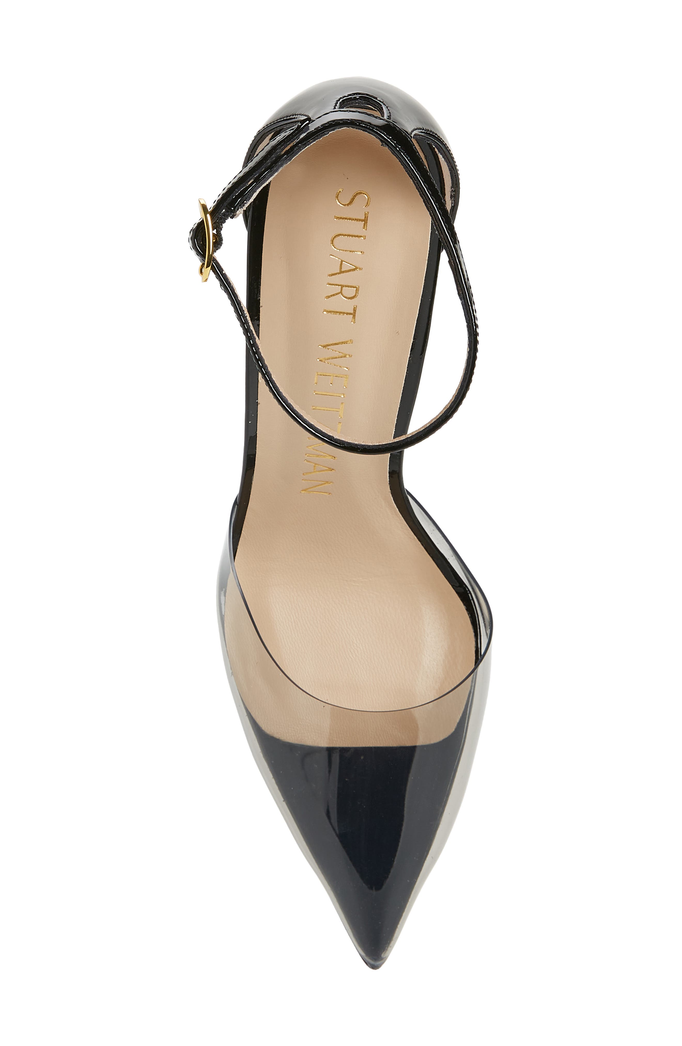 Stuart Weitzman Stuart PVC Pointed Toe Pump, Alternate, color, 